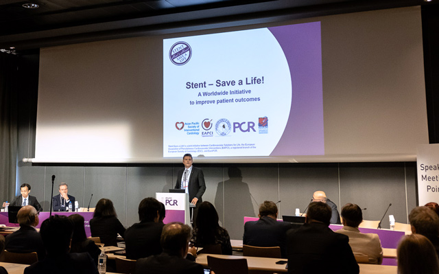 Christoper Naber at The Stent – Save a Life! Forum, EuroPCR 2018